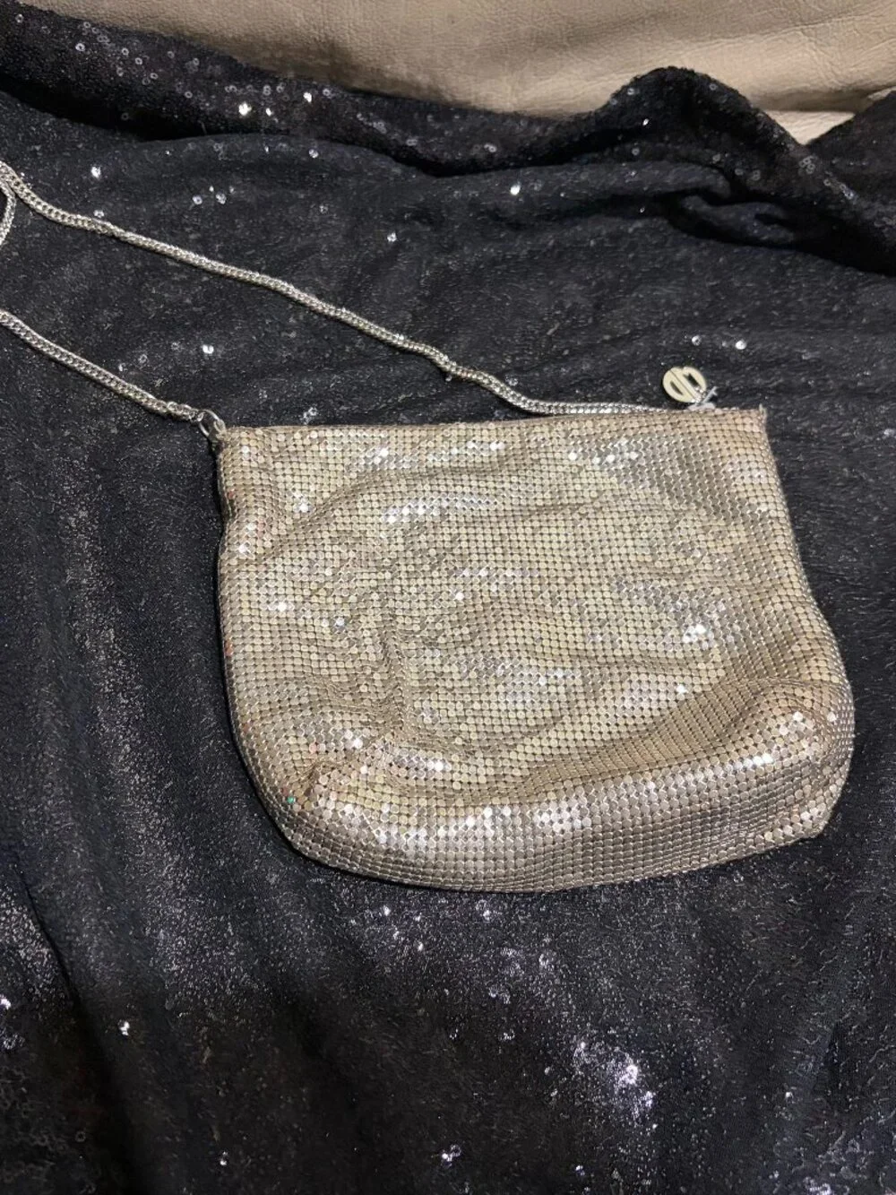 Whiting & Davis metal mesh evening bag